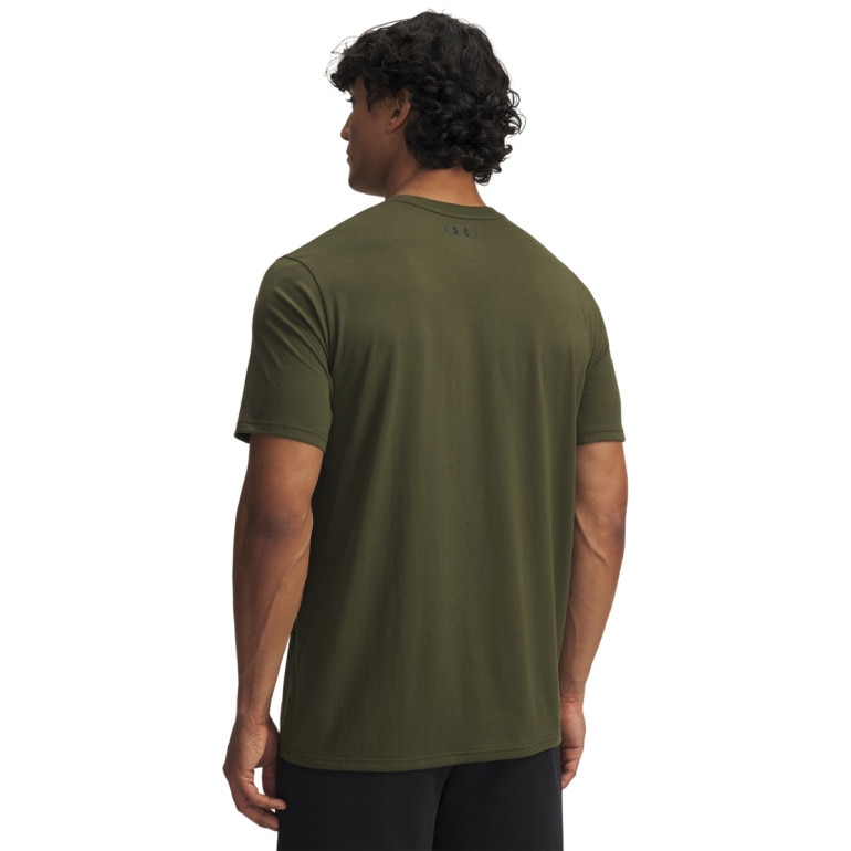 Męska koszulka treningowa Under Armour Project Rock Brahma Bull - khaki