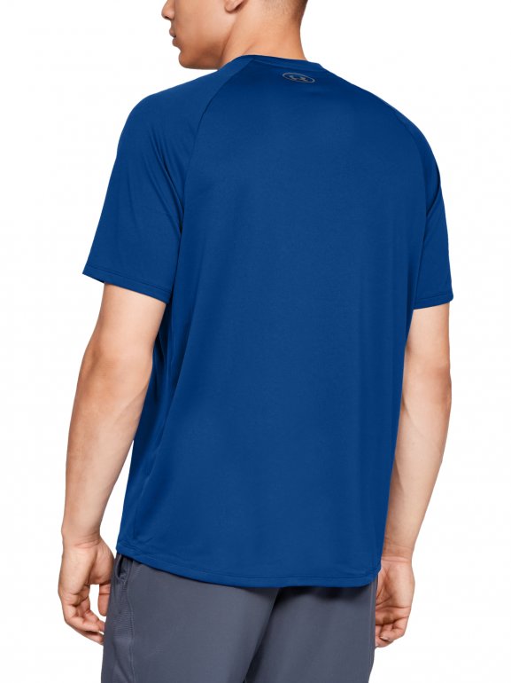 Męska koszulka treningowa UNDER ARMOUR Tech 2.0 SS Tee - niebieski