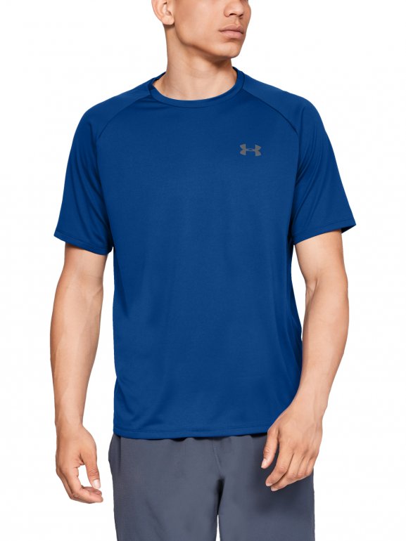 Męska koszulka treningowa UNDER ARMOUR Tech 2.0 SS Tee - niebieski