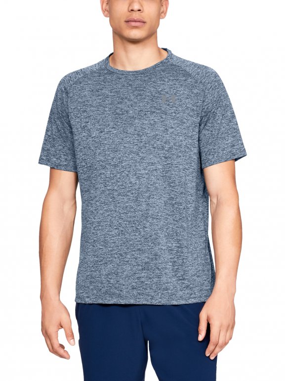 Męska koszulka treningowa UNDER ARMOUR Tech 2.0 SS Tee - niebieska