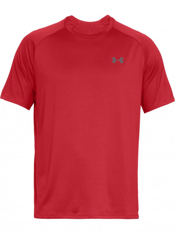 Męska koszulka treningowa UNDER ARMOUR Tech 2.0 SS Tee - czerwona