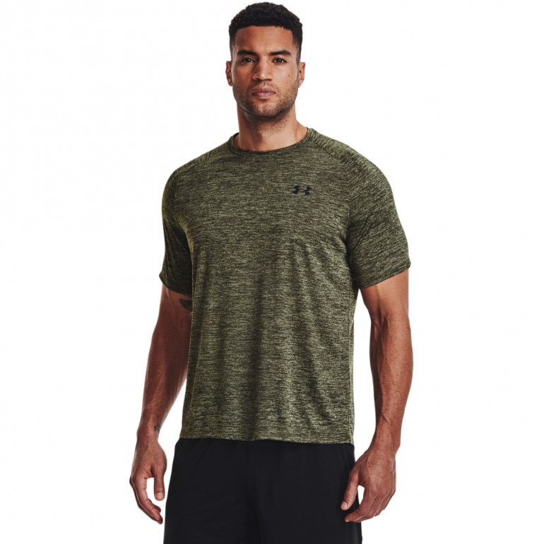 Męska koszulka treningowa UNDER ARMOUR Tech 2.0 SS Tee - oliwkowa/khaki