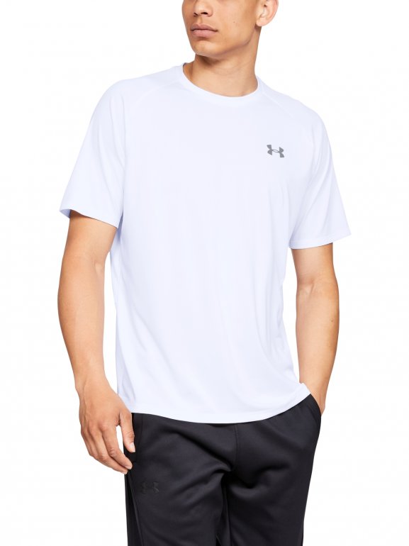 Męska koszulka treningowa UNDER ARMOUR Tech 2.0 SS Tee - biała