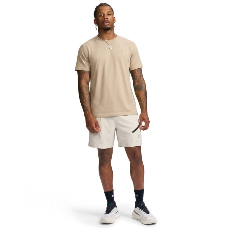 Męska koszulka treningowa Under Armour The Bouncy Tee - beżowa