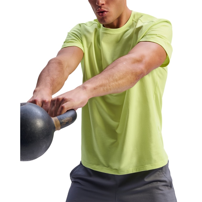 Męska koszulka treningowa Under Armour The Bouncy Tee - limonkowa