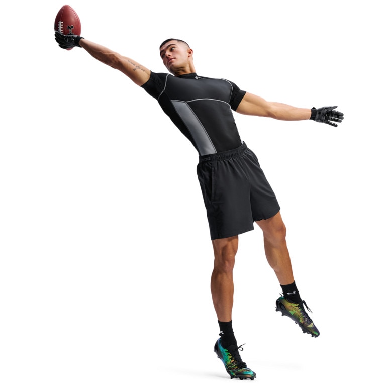 Męska koszulka treningowa Under Armour UA HeatGear Elite Comp SS - czarna