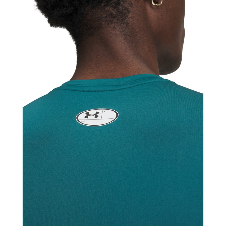 Męska koszulka treningowa Under Armour UA HG Armour Comp SS - zielona