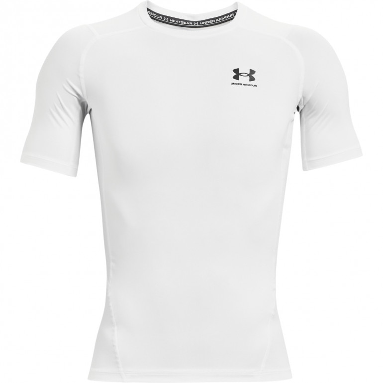 Męska koszulka treningowa UNDER ARMOUR UA HG Armour Comp SS - biała