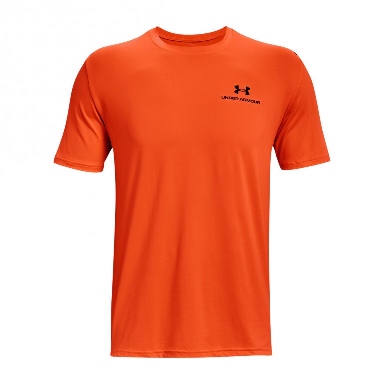 Męska koszulka treningowa UNDER ARMOUR UA Rush Energy SS - pomarańczowa
