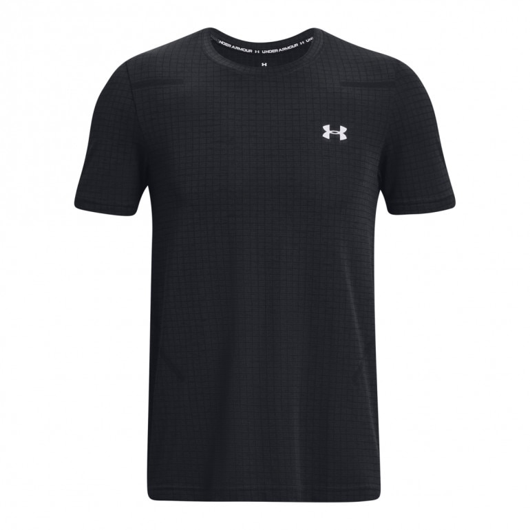 Męska koszulka treningowa Under Armour UA Seamless Grid SS - czarna