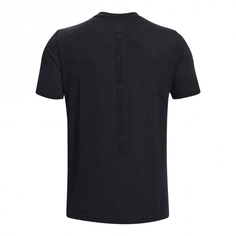 Męska koszulka treningowa Under Armour UA Seamless Grid SS - czarna