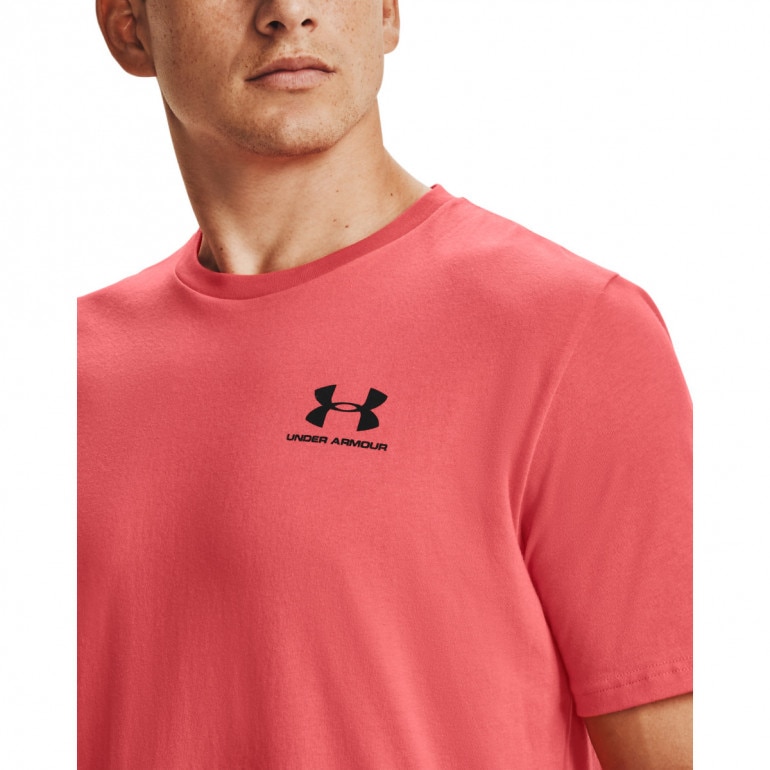 Męska koszulka treningowa UNDER ARMOUR UA SPORTSTYLE LC SS - czerwona 