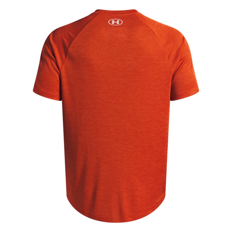 Męska koszulka treningowa Under Armour UA Tech Textured SS - pomarańczowa