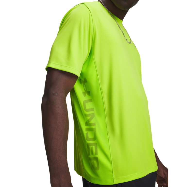Męska koszulka treningowa Under Armour UA Tech Utility SS - limonkowa