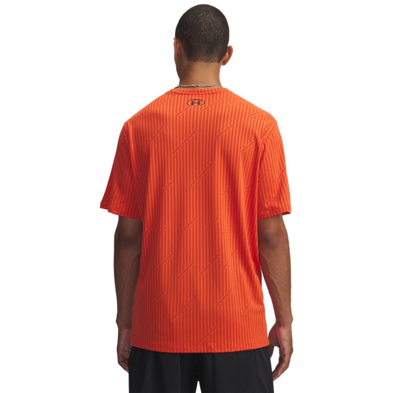 Męska koszulka treningowa Under Armour UA Tech Vent Jacquard - pomarańczowa