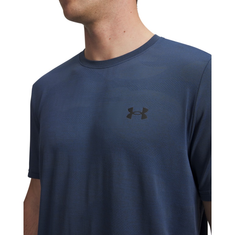 Męska koszulka treningowa Under Armour UA Vanish Elite Smls SS Camo - granatowa