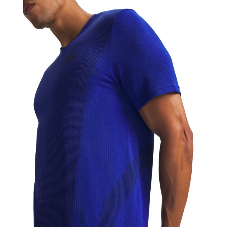 Męska koszulka treningowa Under Armour UA Vanish Seamless SS - niebieska