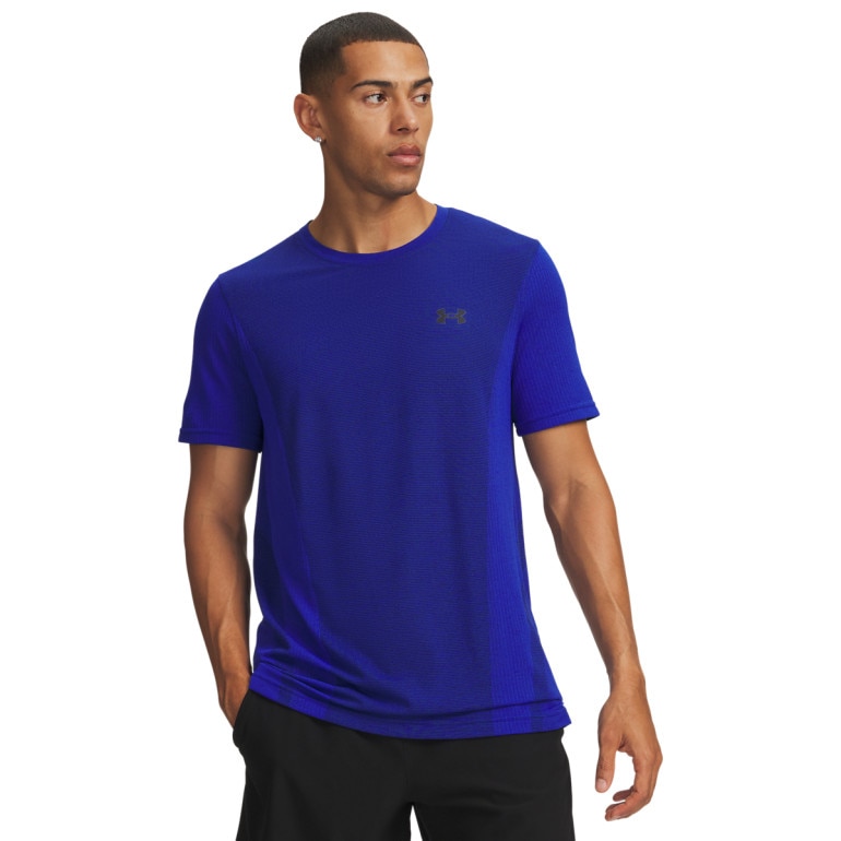 Męska koszulka treningowa Under Armour UA Vanish Seamless SS - niebieska