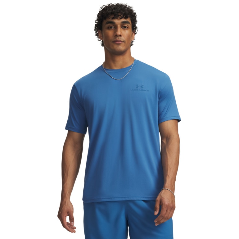 Męska koszulka treningowa Under Armour Vanish Energy SS - niebieska
