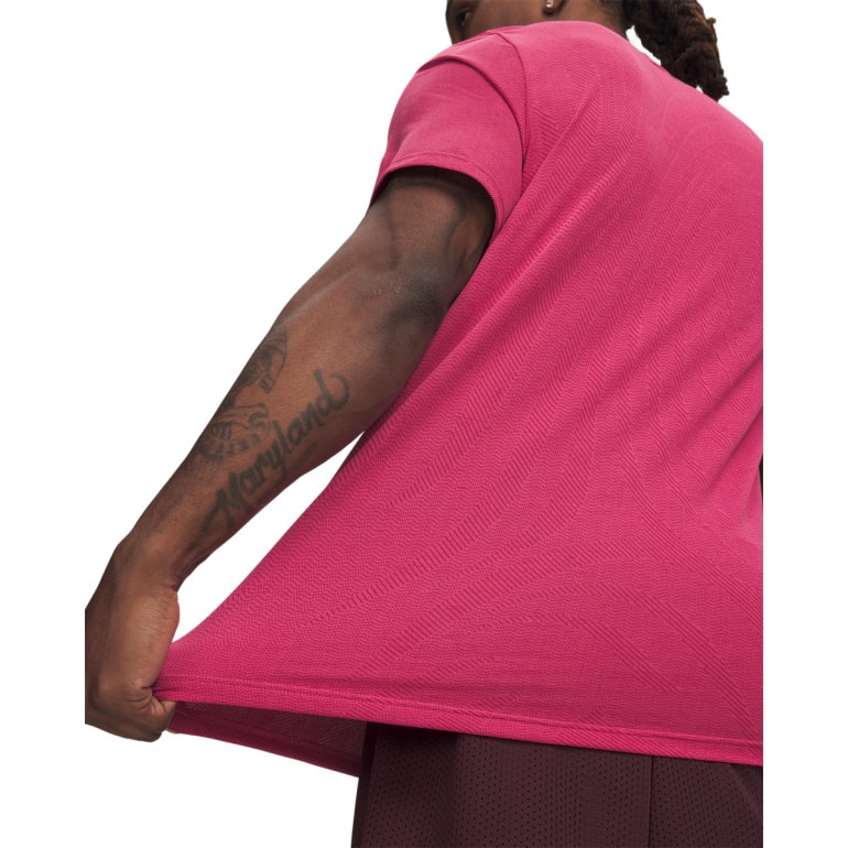 Męska koszulka treningowa Under Armour Vanish Seamless Novelty SS - różowa