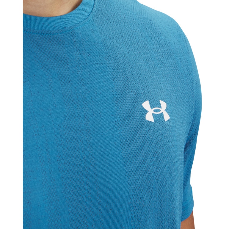 Męska koszulka treningowa Under Armour Vanish Seamless Novelty SS - niebieska