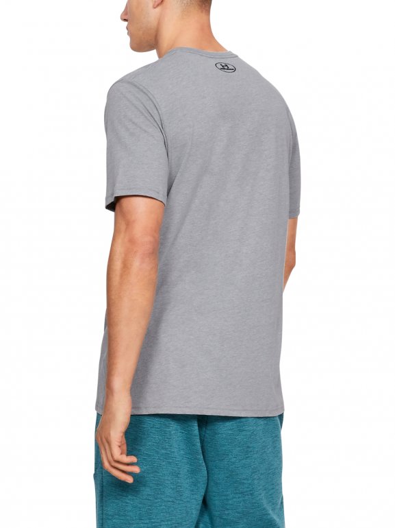 Męski t-shirt z nadrukiem UNDER ARMOUR SPORTSTYLE LOGO SS - szary