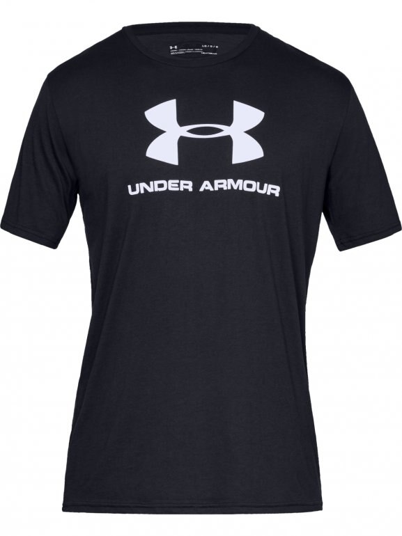 Męski t-shirt z nadrukiem UNDER ARMOUR SPORTSTYLE LOGO SS - czarny