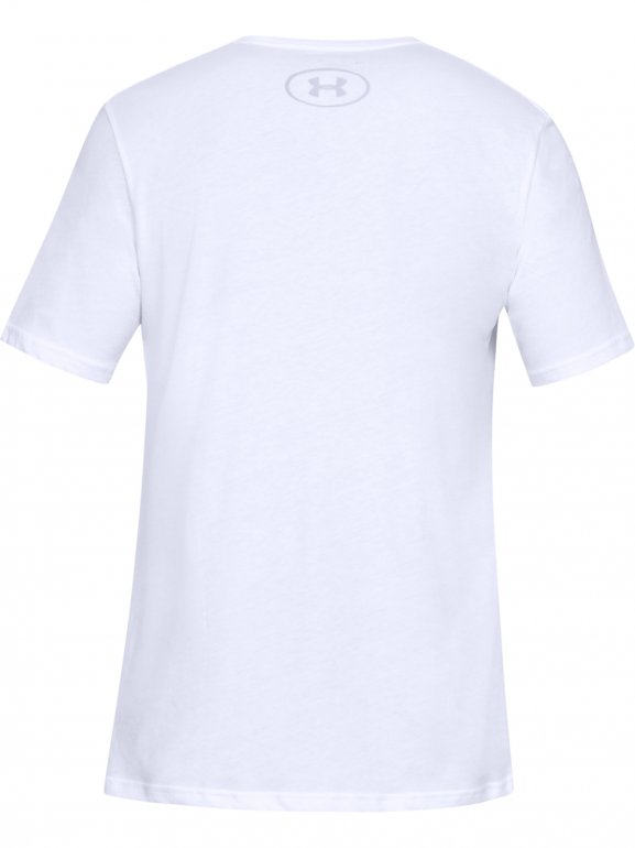Męski t-shirt z nadrukiem UNDER ARMOUR SPORTSTYLE LOGO SS - biały