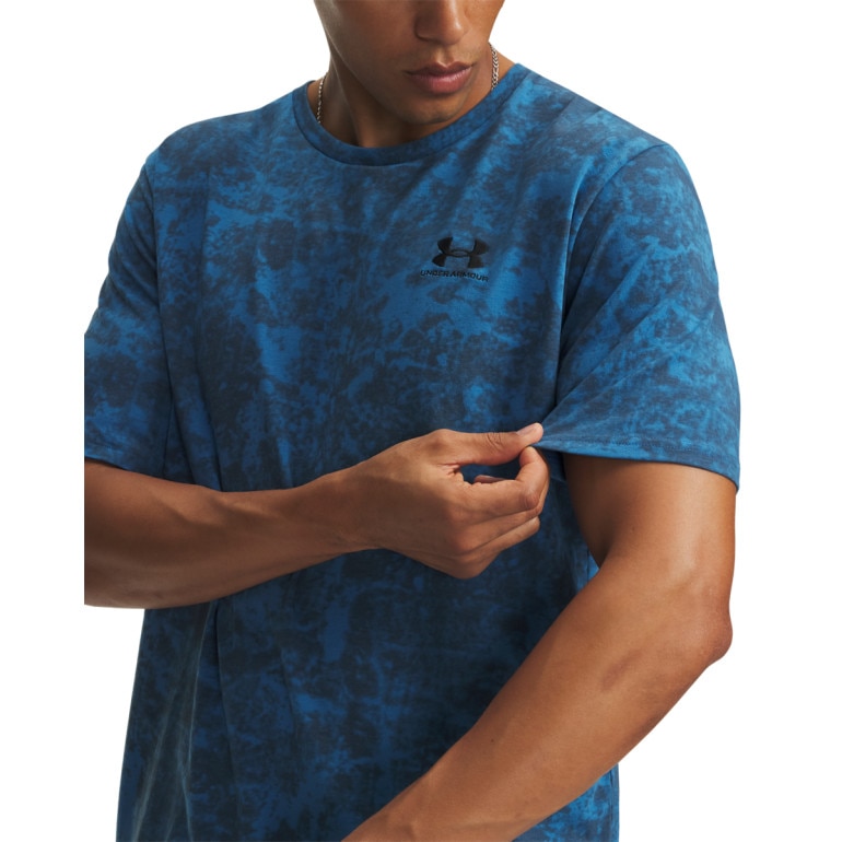 Męska koszulka z krótkim rękawem Under Armour UA M ICON SS NOVELTY - niebieska