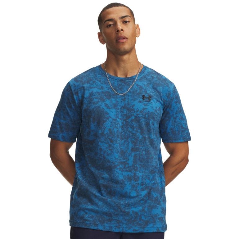Męska koszulka z krótkim rękawem Under Armour UA M ICON SS NOVELTY - niebieska