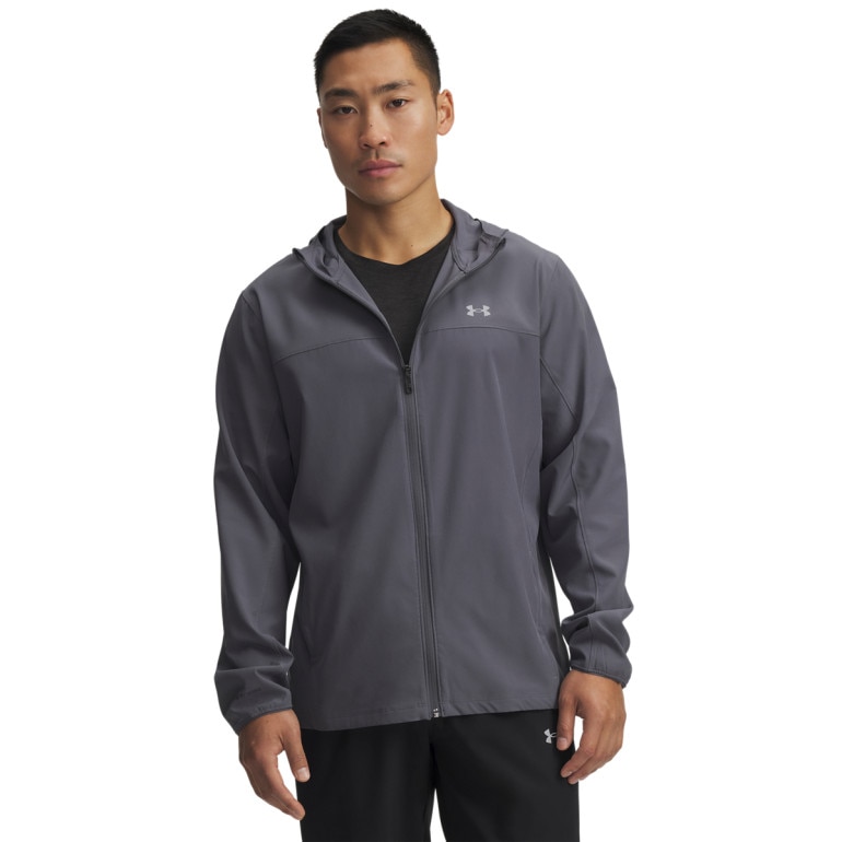 Męska kurtka do biegania Under Armour UA Velociti Pro Storm Jacket - szara