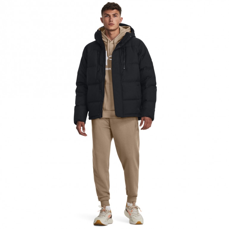 Męska kurtka z puchem naturalnym Under Armour ColdGear Infrared Down Crinkle Jacket - czarna