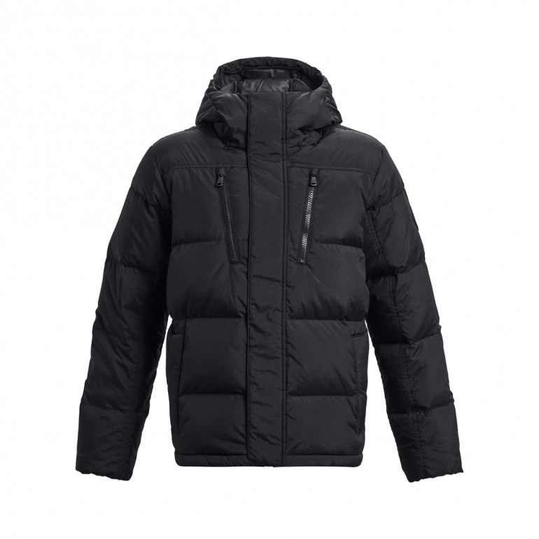 Męska kurtka z puchem naturalnym Under Armour ColdGear Infrared Down Crinkle Jacket - czarna