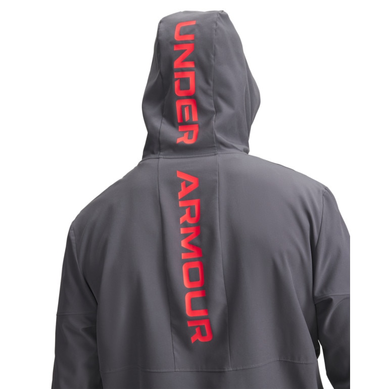 Męska kurtka treningowa Under Armour UA Tech Utility Woven Jckt - szara
