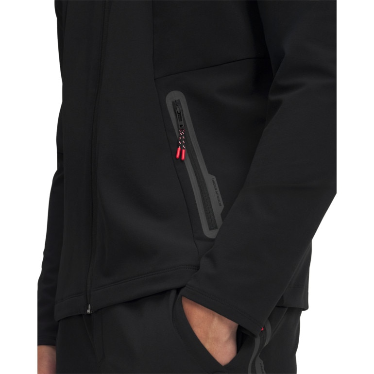 Męska kurtka treningowa Under Armour Utility Woven Winterized FZ - czarna