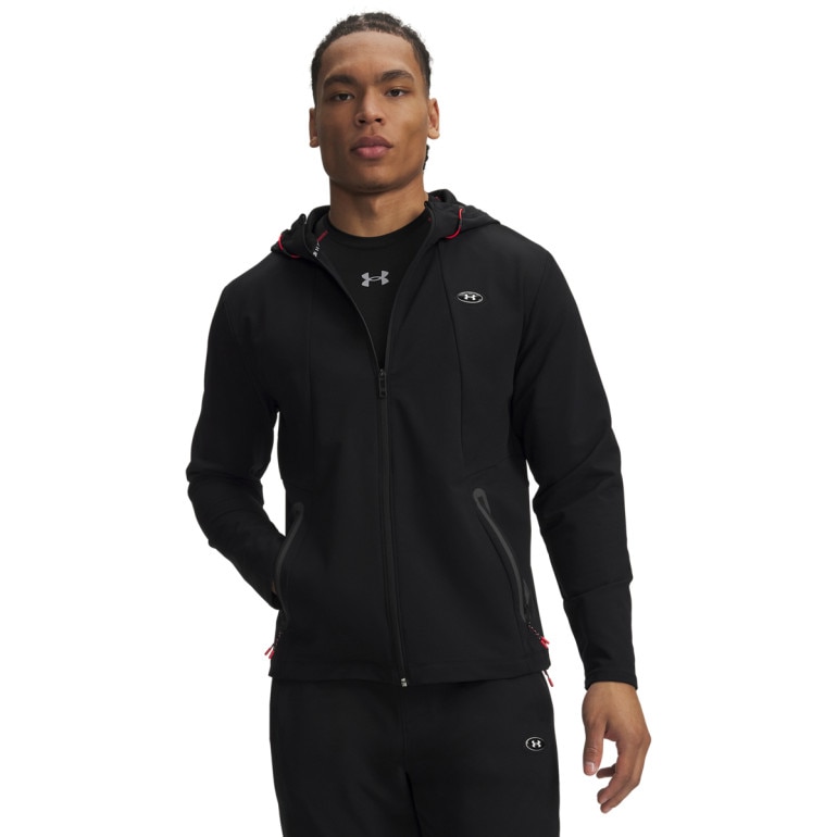 Męska kurtka treningowa Under Armour Utility Woven Winterized FZ - czarna