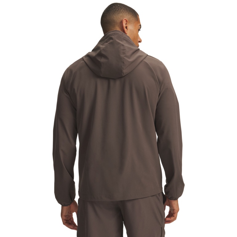 Męska kurtka wiatrówka Under Armour UA Stretch Woven Windbreaker - brązowa