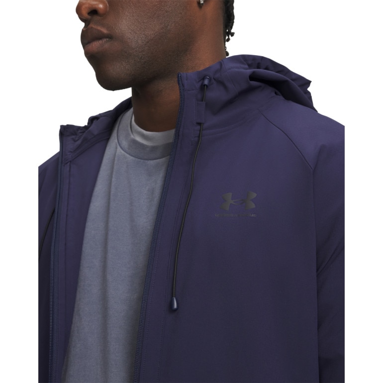 Męska kurtka wiatrówka Under Armour UA Stretch Woven Windbreaker - granatowa