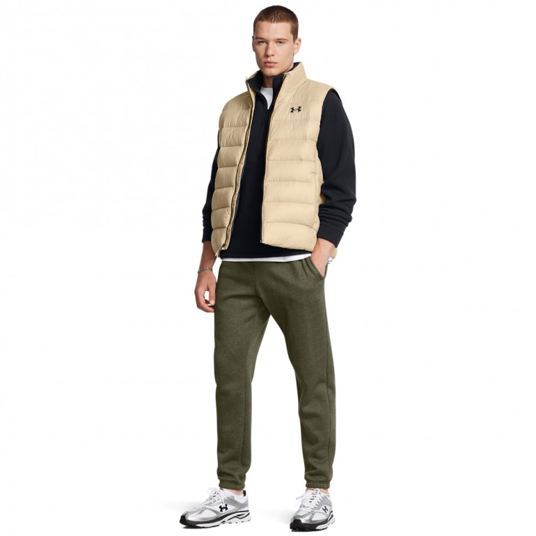 Męski bezrękawnik z puchem naturalnym Under Armour Legend Down Vest - beżowy