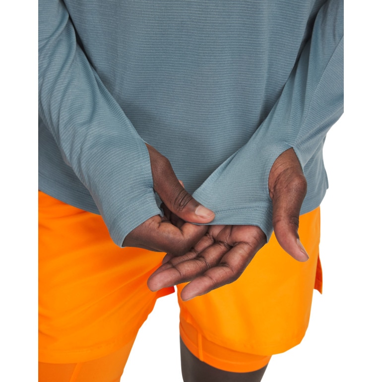 Męski longsleeve do biegania Under Armour UA Launch 1/4 ZIP - turkusowy