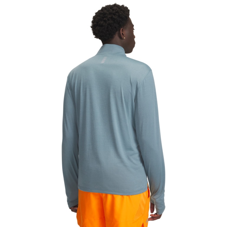 Męski longsleeve do biegania Under Armour UA Launch 1/4 ZIP - turkusowy