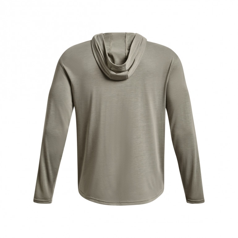 Męski longsleeve do biegania z kapturem Under Armour UA Run Everywhere Hooded LS - szary