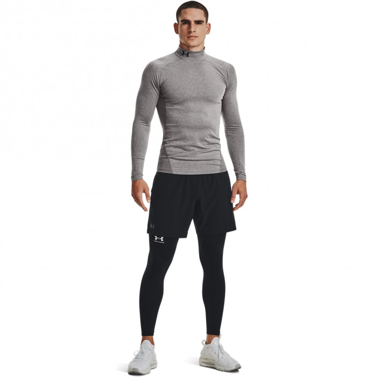 Męski longsleeve treningowy termoaktywny UNDER ARMOUR UA CG Armour Comp Mock - szary
