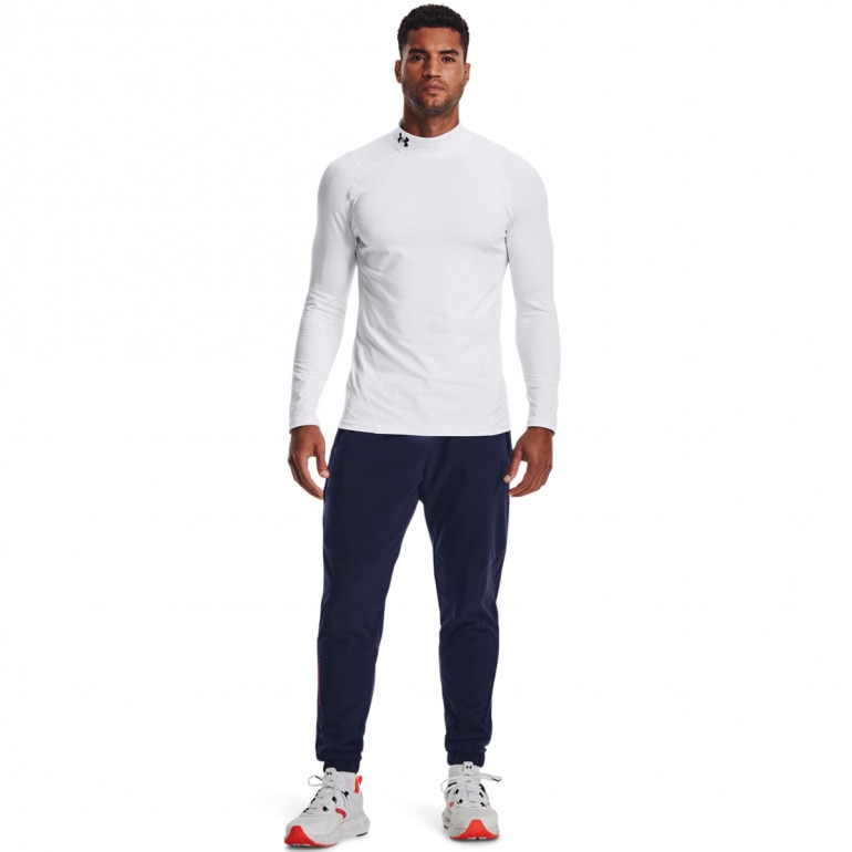 Męski longsleeve treningowy termoaktywny UNDER ARMOUR UA CG Armour Fitted Mock - biały