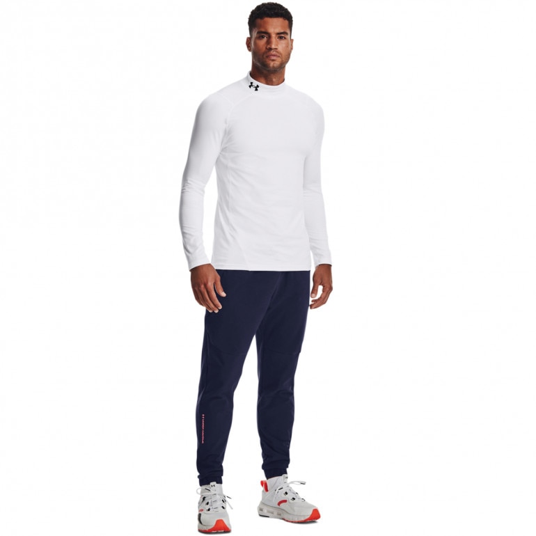 Męski longsleeve treningowy termoaktywny UNDER ARMOUR UA CG Armour Fitted Mock - biały