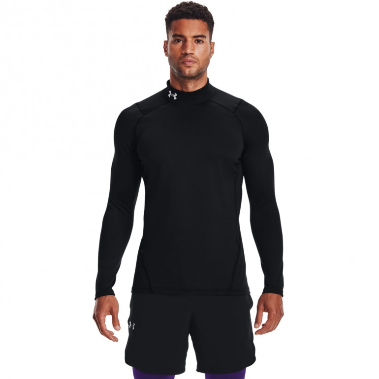Męski longsleeve treningowy termoaktywny UNDER ARMOUR UA CG Armour Fitted Mock - czarny