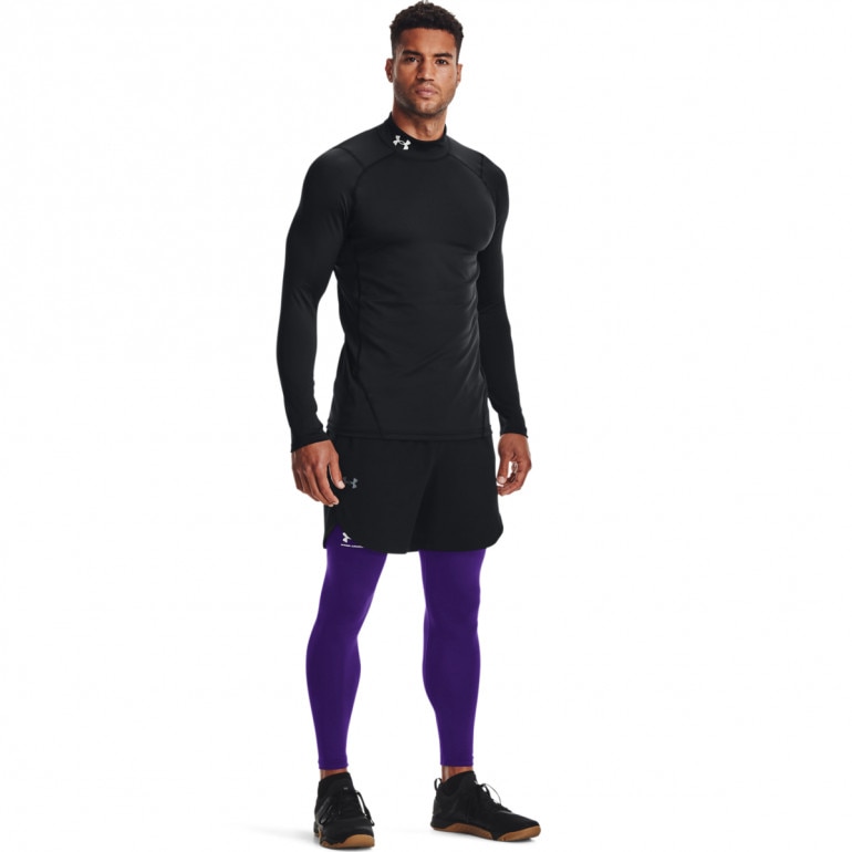Męski longsleeve treningowy termoaktywny UNDER ARMOUR UA CG Armour Fitted Mock - czarny
