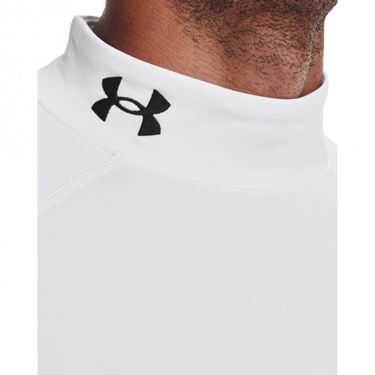 Męski longsleeve treningowy termoaktywny UNDER ARMOUR UA CG Armour Fitted Mock - biały