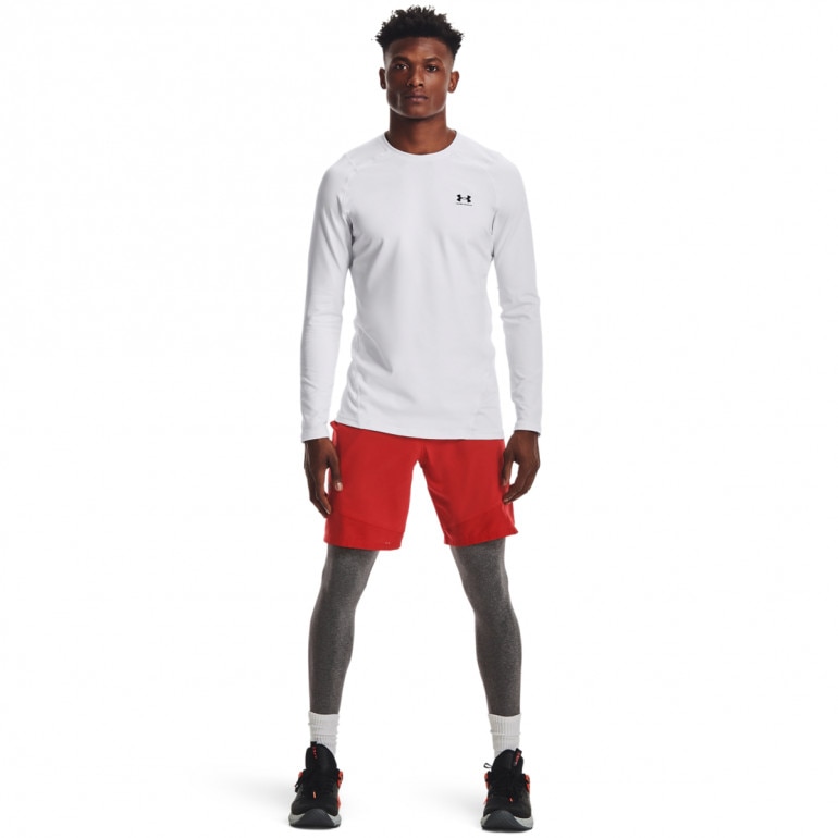 Męski longsleeve treningowy UNDER ARMOUR UA CG Armour Fitted Crew - biały