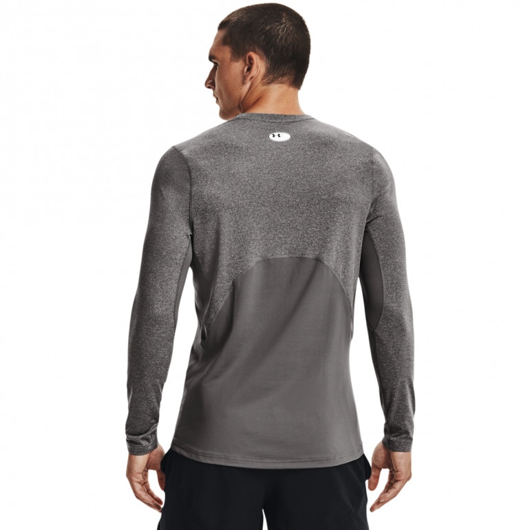Męski longsleeve treningowy UNDER ARMOUR UA CG Armour Fitted Crew - szary